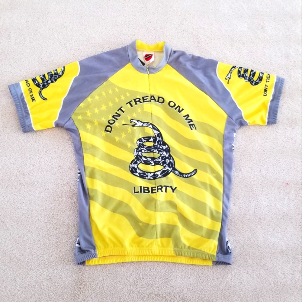 NWT World Jerseys Don't Tread on Me Cycling Jersey Size XXL